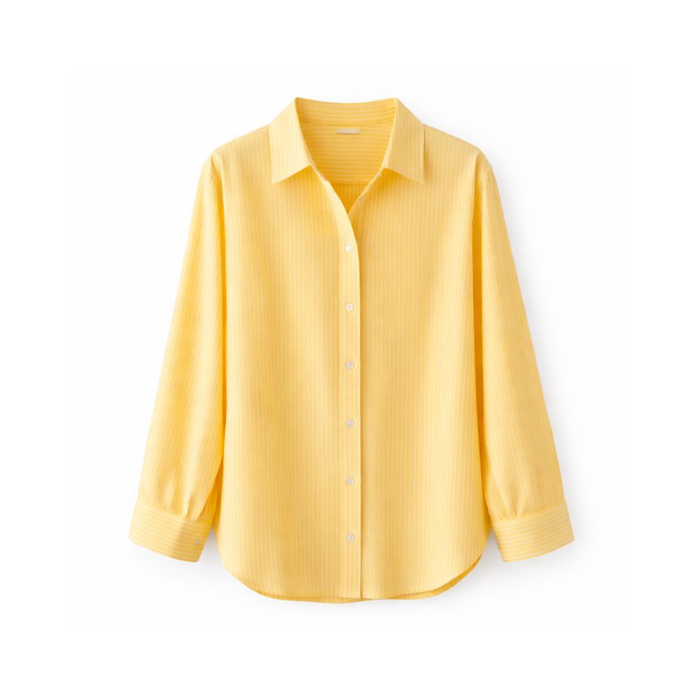 Camisa rayas amarilla blanca